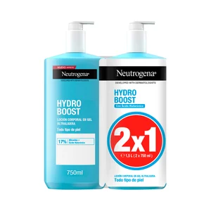 NEUTRÓGENA Hydro boost Loción corporal en gel hidratante y ultraligera para todo tipo de pieles 750 ml.