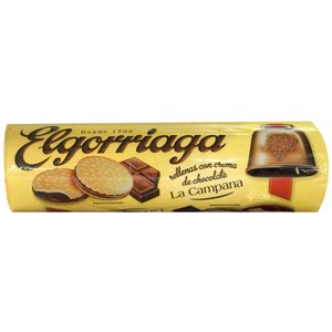 Galletas rellenas de chocolate 240 g.