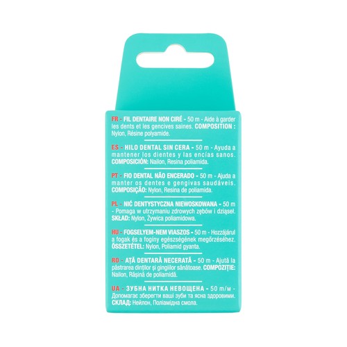 PRODUCTO ALCAMPO Hilo dental no encerado, con sabor a menta 50 m.