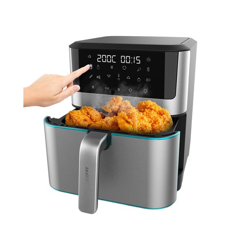 Cecotec Freidora De Aire Sin Aceite De 8 L Cecofry FireDome 8000 Pro. 1700 W Doble Resistencia 4 Niveles De Grill 12 Modos Predefinidos 90061947