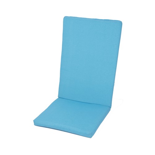 Cojín desenfundable antimanchas 115x45x4,5cm azul, ANJOSA