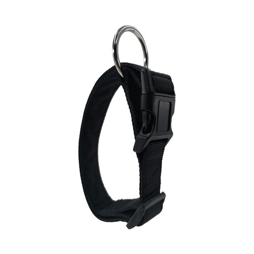 PRODUCTO ALCAMPO Collar de perro (2.5 cm.) negro, para perros L 40 - 60 cm.