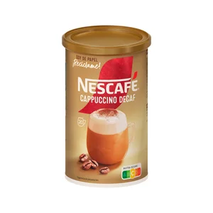 NESCAFÉ GOLD Café soluble Cappuccino descafeinado bote de 250 g.