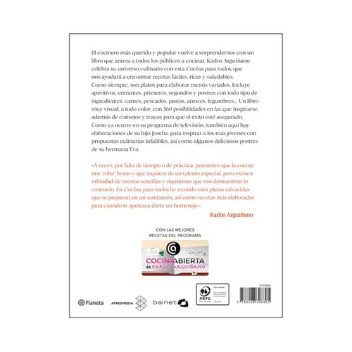 Cocina para todos. Karlos Arguiñano, PLANETA