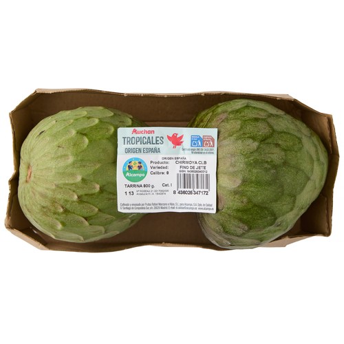 ALCAMPO CULTIVAMOS LO BUENO Chirimoya nacional madurada en árbol, bandeja 800 g.