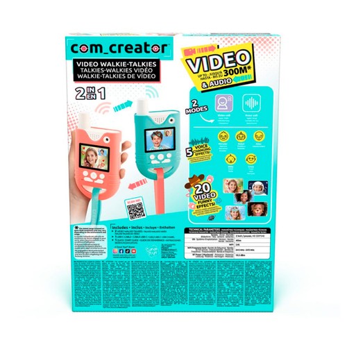 COM CREATOR Video Walkie Talkies +5 Años