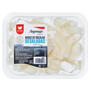 ANGOMAR Bacalao desalado desmigado ANGOMAR 250 gr.