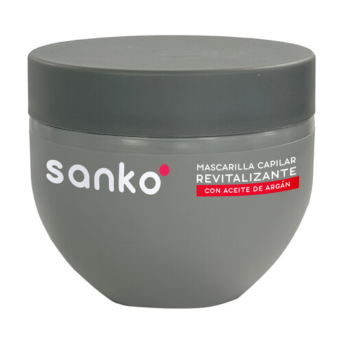 SANKO Mascarilla capilar revitalizante con aceite de argán 200 ml.