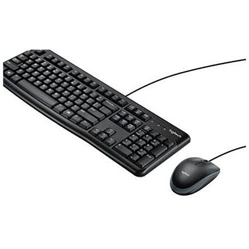 Set de teclado y ratón LOGITECH MK120, con cable