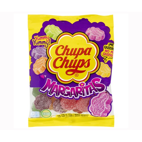 CHUPA CHUPS Caramelos de goma de sabores variados y aroma natural, Gomis Margarita 150 g.