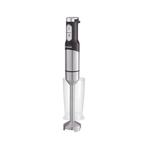 Batidora de mano con brazo de acero inoxidable COMELEC BV1500, 1500W, 2 velocidades, incluye vaso medidor.