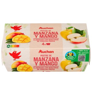 Imagen de ALCAMPO CULTIVAMOS LO BUENO Compota de manzana y mango pack 4 uds. x 100 g.