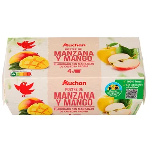ALCAMPO CULTIVAMOS LO BUENO Compota de manzana y mango pack 4 uds. x 100 g.