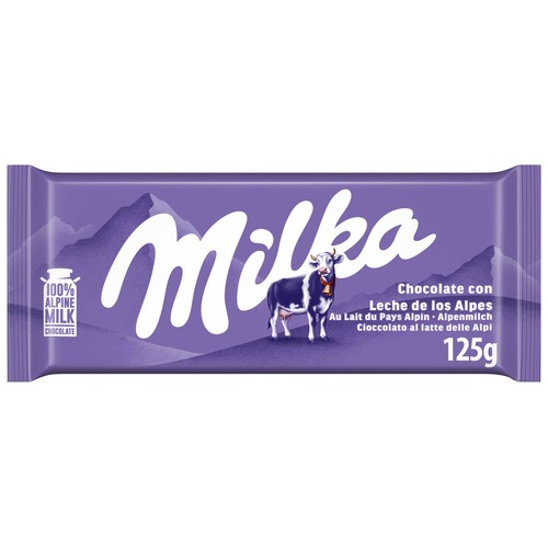 Imagen de Chocolate con leche MILKA 125 g.