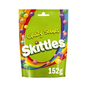 SKITTLES Crazy sour Caramelo blando grajeado 174 g.