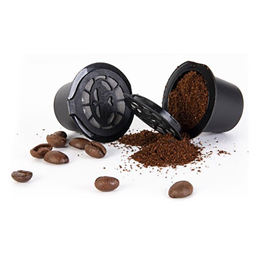 Set de 3 cápsulas de café Nespresso reutilizables, fabricadas en polipropileno, COOK CONCEPT.
