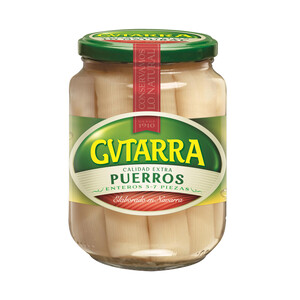 Imagen de GVTARRA Puerros enteros extra frasco de 400 g.