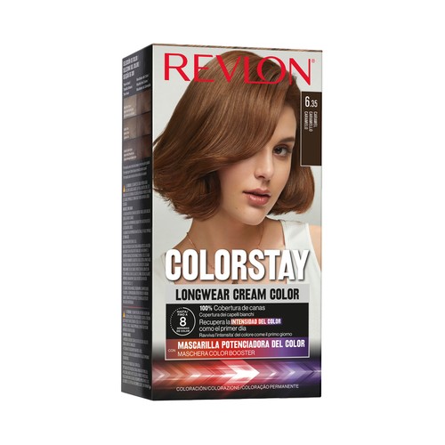 REVLON Colorstay Coloración permanente tono 6.35 Caramelo.