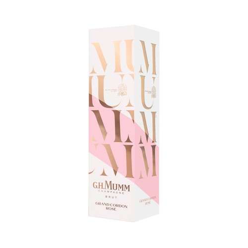 G.H. MUMM Grand cordon rosé Champagne brut rosado, elaborado en Francia botella de 75 cl.