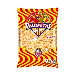 Imagen de RISI Palomitas de maiz con sabor a ketchup y mostaza 90 g.