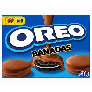 Imagen de OREO Galletas rellenas de crema de vainilla y cubiertas de chocolate con leche 6 uds. 41 g.