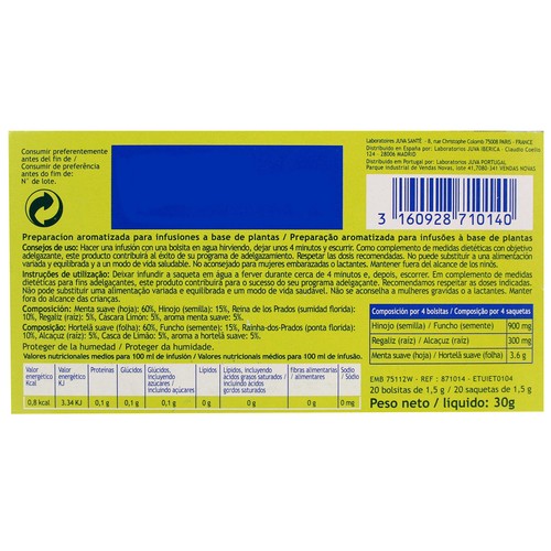 CELLISLIM Infusión vientre plano CELLISLIM 20 uds x 30 g.