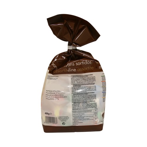 PRODUCTO ECONÓMICO ALCAMPO Surtido de bombones de praliné PRODUCTO ECONÓMICO ALCAMPO Surtido bombones pralinés 400 g.