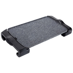Plancha de asar JATA JT950, 2500W, superficie Pfluon Granite 46x28cm.