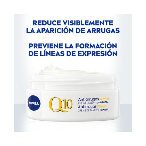 NIVEA Q10 power Crema de día antiarrugas, con FPS 30, para todo tipo de pieles 50 ml.