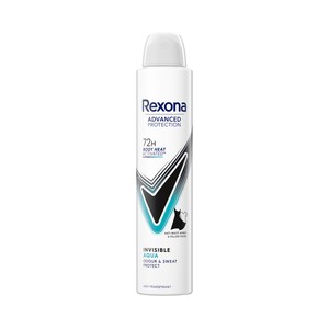 Imagen de REXONA Invisible aqua Desodorante en spray para mujer con acción antimanchas 200 ml.