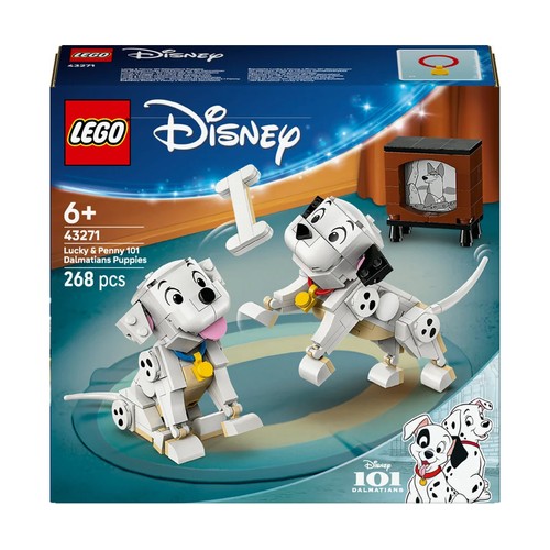 LEGO Disney Specials Lucky y Penny: Cachorros de 101 Dálmatas 43271, 268 piezas, +6 años.