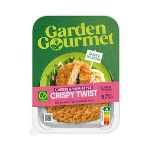 Imagen de GARDEN GOURMET Librito de jamón vegetal (proteínas de soja y trigo) y queso empanado 180 g.