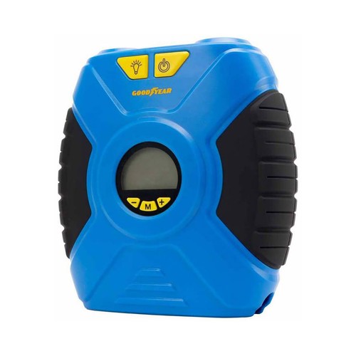 Mini compresor de aire para coche GOODYEAR, 35 PSI.
