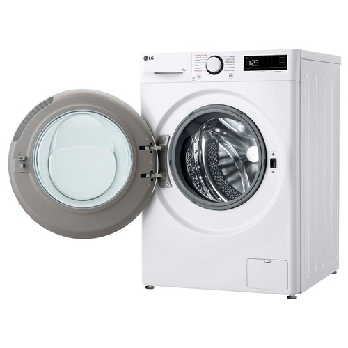 Lavadora LG F2WR5S09A0W 9KG, clasificación energética: A, 1200RPM,H: 85cm, A: 60cm, F: 47,5cm.