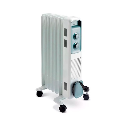 Radiador de aceite QILIVE Q.6289 blanco, 1500W, 4 niveles