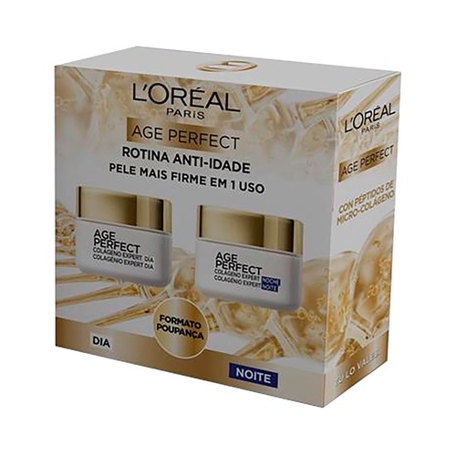 L´ORÉAL PARIS Age perfect Estuche con crema de día anti-flacidez y crema de noche reafirmante.