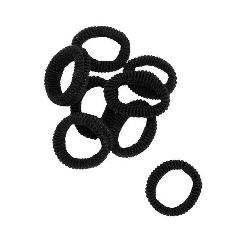 COSMIA Gomas elásticas de tamaño medio y color negro 8 uds.