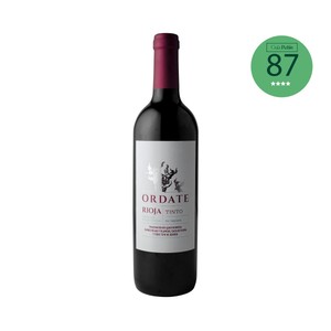 ORDATE Vino tinto con D.O. Ca. Rioja botella 75 cl.