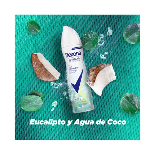 REXONA Advanced protection cooling Desodorante en spray unisex, antitranspirante hasta 72 horas 200 ml.