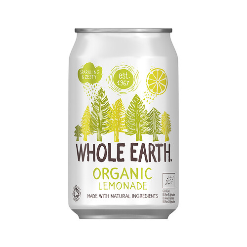 WHOLE EARTH Refresco bio, sabor  limón, 330 ml