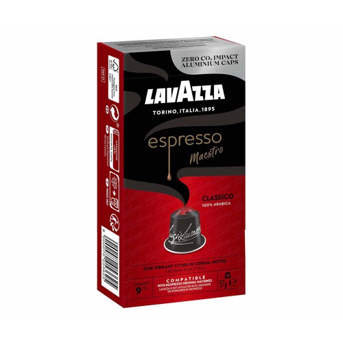 LAVAZZA Café en cápsulas espresso clásico I9, 10 uds. 
