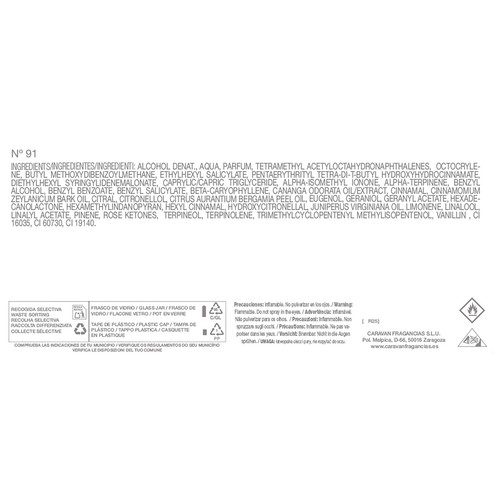 CARAVAN Nº 91 Eau de parfum (Agua de perfume) para mujer 150 ml.