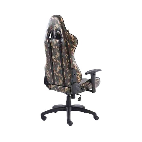 Silla gaming SAKKYO D328 militar, almohadilla lumbar, reclinable, regulación de altura.