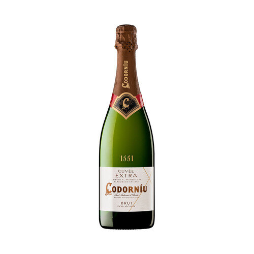 CODORNIU Cava brut ecológico extra cuvée CODORNIU 1551 botella de 75 cl.