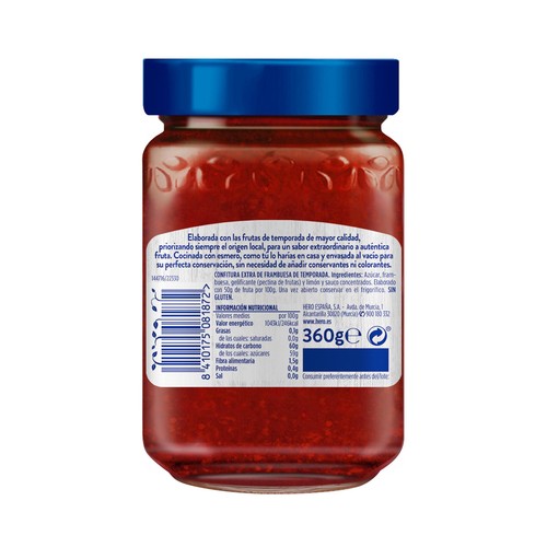 HERO Mermelada de frambuesa 360 g.