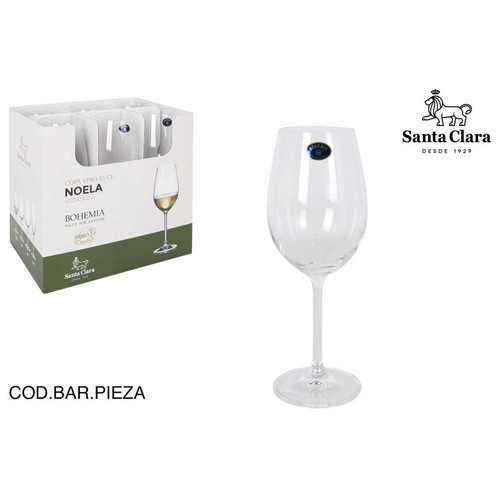 Copa vino 350cc Bohemia, modelo Noela. SANTA CLARA