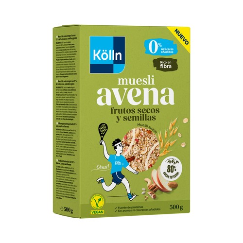 KÖLLN Muesli frutos secos y semillas 500 g.