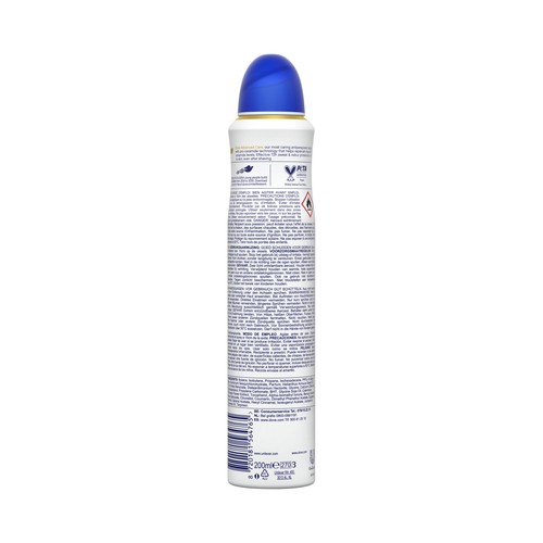 DOVE Advanced care original Desodorante en spray para mujer, antitranspirante hasta 72 horas 200 ml.