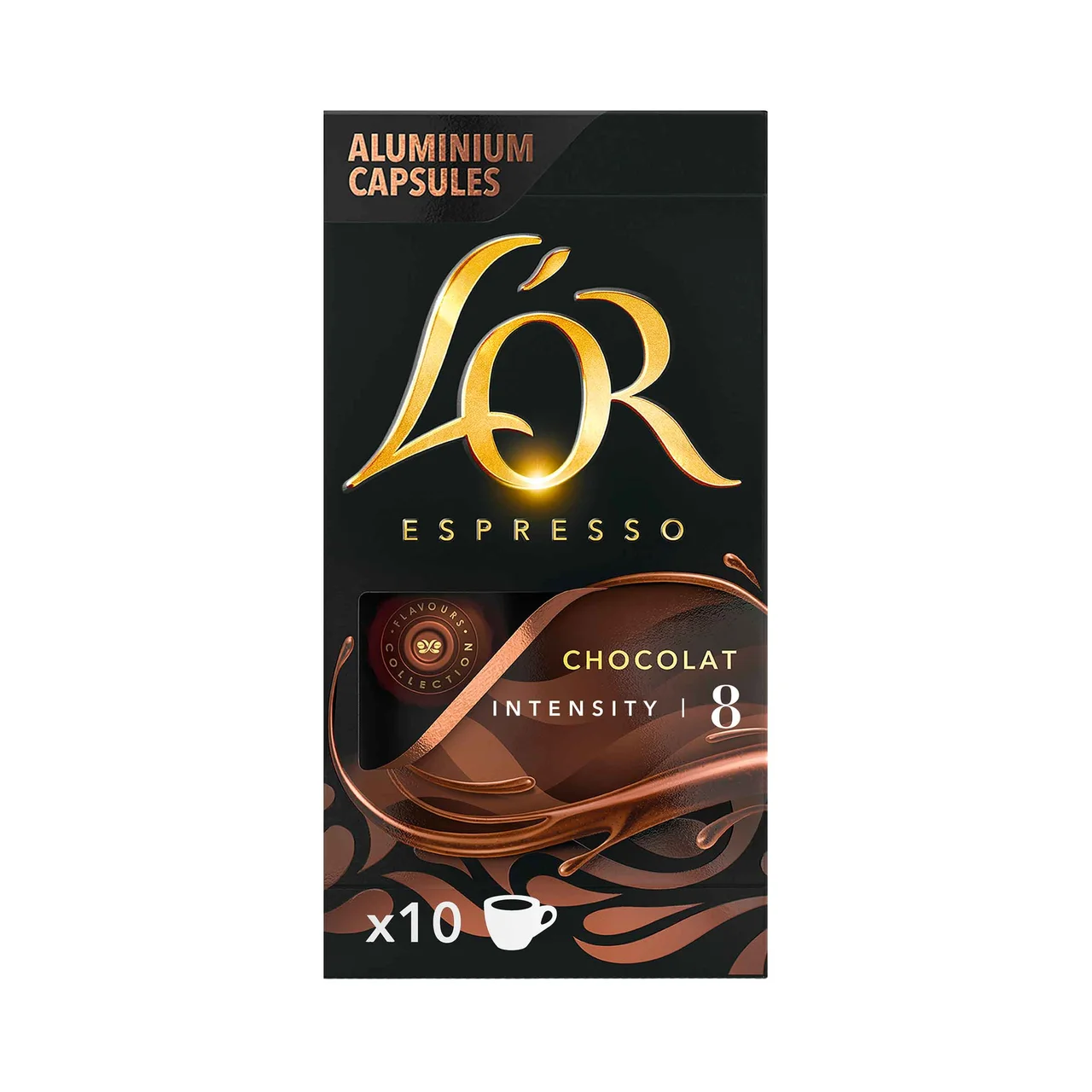 L"OR Café en cápsulas sabor chocolate 10 uds.