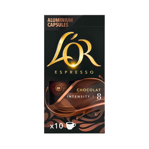 L"OR Café en cápsulas sabor chocolate 10 uds.